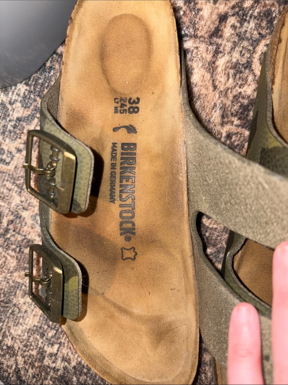 Birkenstock Olive Camo Arizona sandals - 38 - Picture 10 of 10